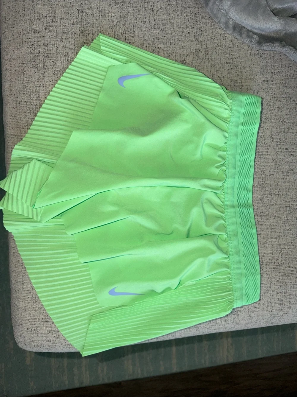 Nike Women’s Neon Green Running Shorts - AeroSwift